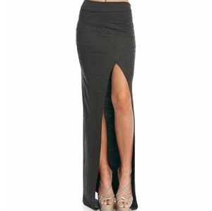 Maxi skirt - open front